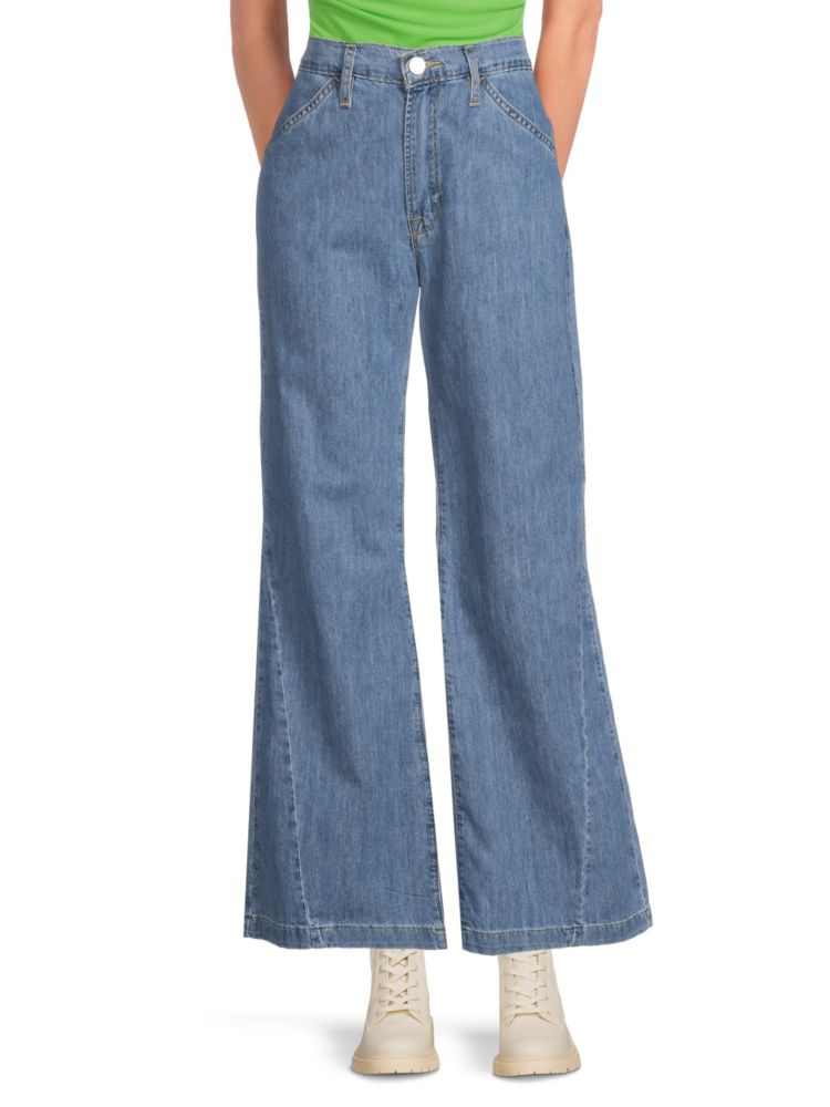 Широкие джинсы с высокой посадкой Le Baggy Frame, цвет Light Wash