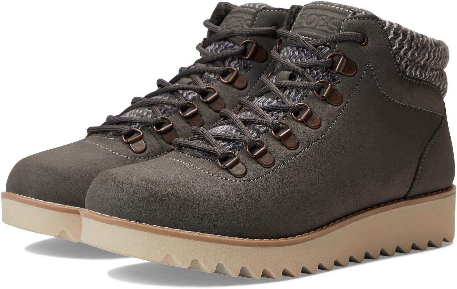 

Ботинки на шнуровке Mountain Kiss BOBS from SKECHERS, серый