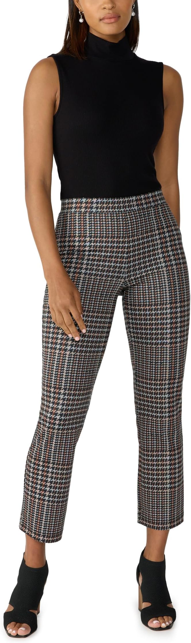 

Брюки Carnaby Kick Crop Sanctuary, цвет Cappuccino Glen Plaid