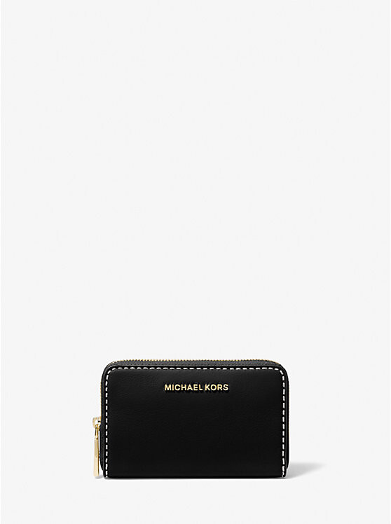 

Маленький кожаный кошелек Jet Set с отделкой Michael Kors, черный