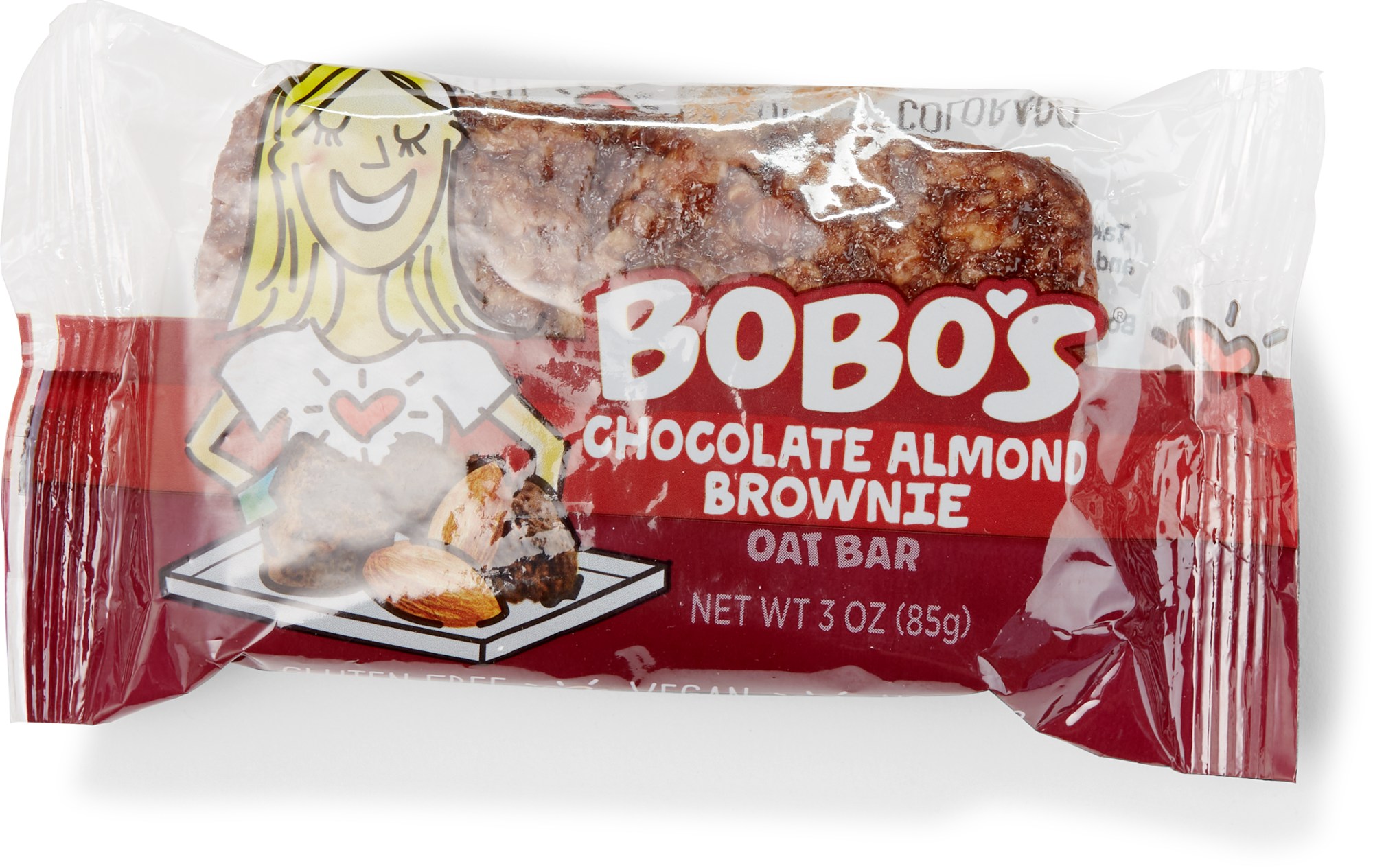 Овсяный батончик с шоколадно-миндальным брауни Bobo's Oat Bars bobo s oat bars овсяные батончики с шоколадной крошкой 12 батончиков по 85 г 3 унции