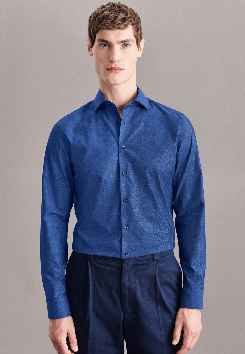 

Рубашка Seidensticker Business Slim, цвет Mittelblau