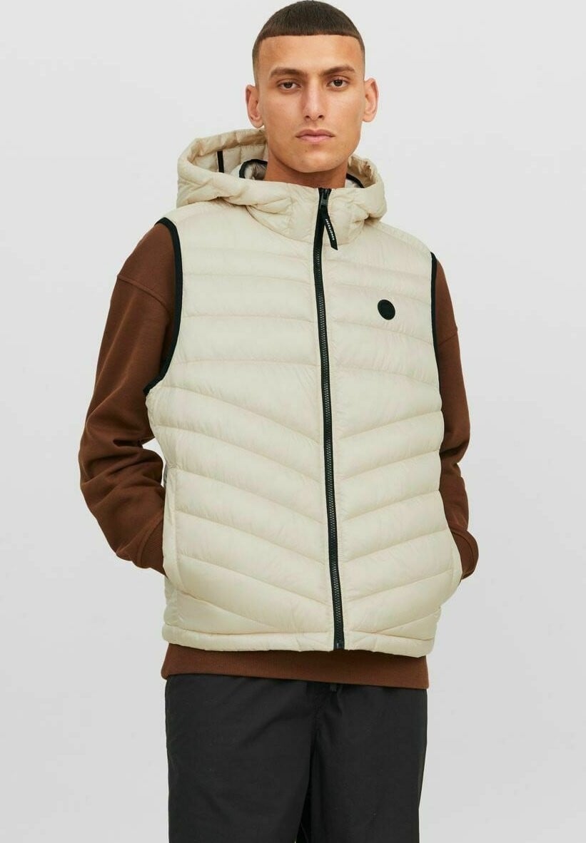 

Без рукавов КАПЮШОН ERERO BODYWARMER Jack & Jones, лунный луч