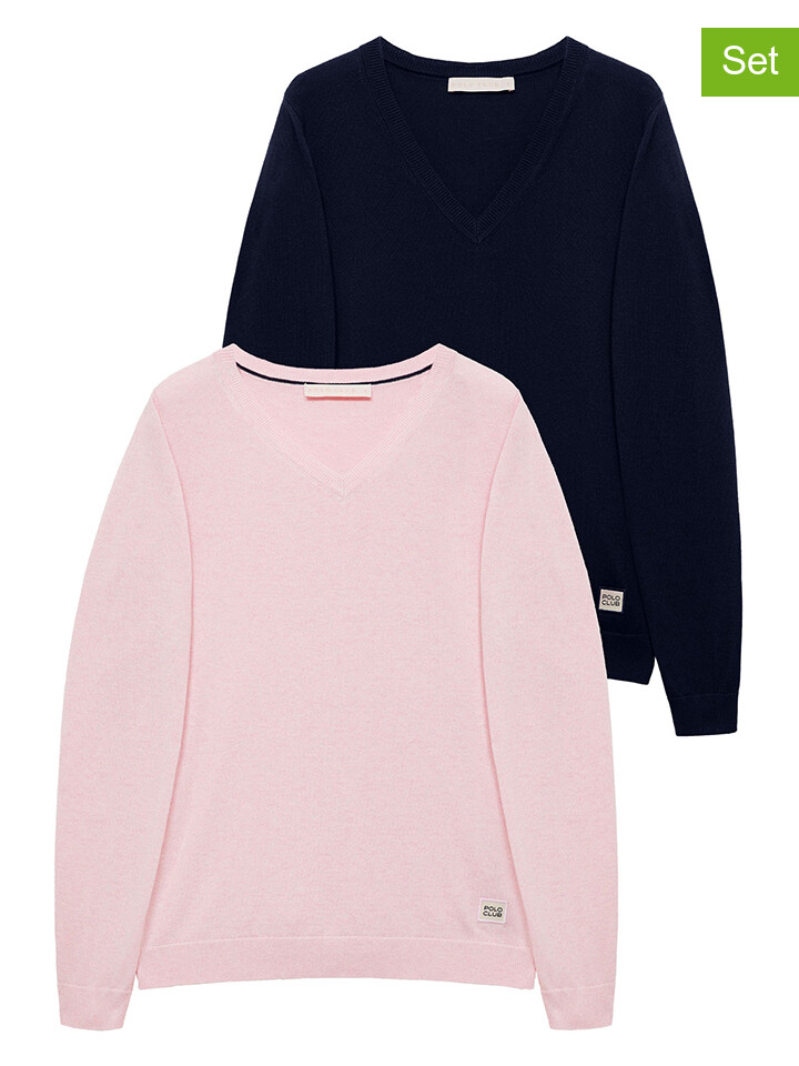 

Свитер Polo Club 2er Set:, цвет Rosa/Dunkelblau