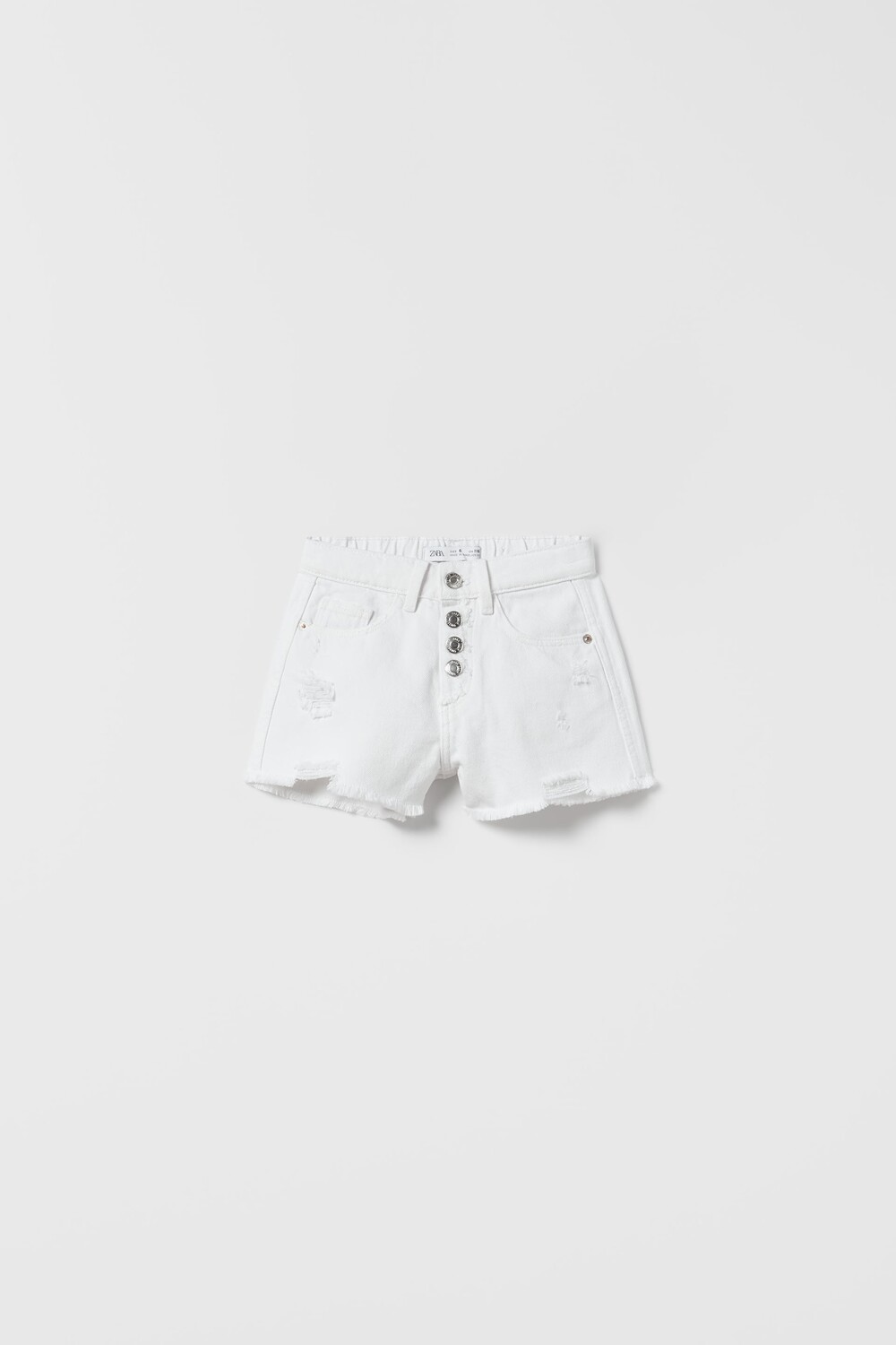 

Шорты из денима с запахами Zara, белый