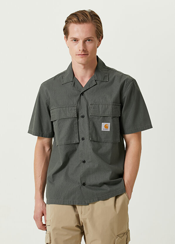 

Рубашка цвета хаки с коротким рукавом Carhartt