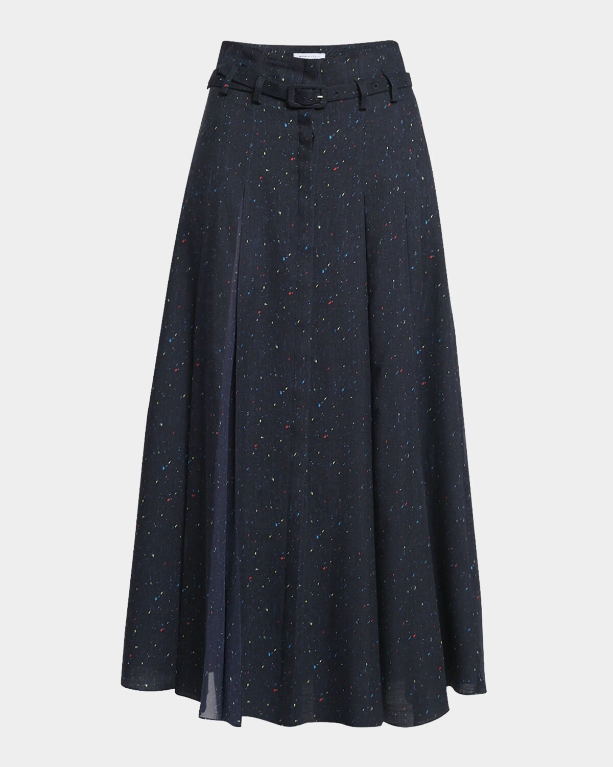 

Плиссированная длинная юбка с принтом Dugald Gabriela Hearst, цвет Dark Navy Multi