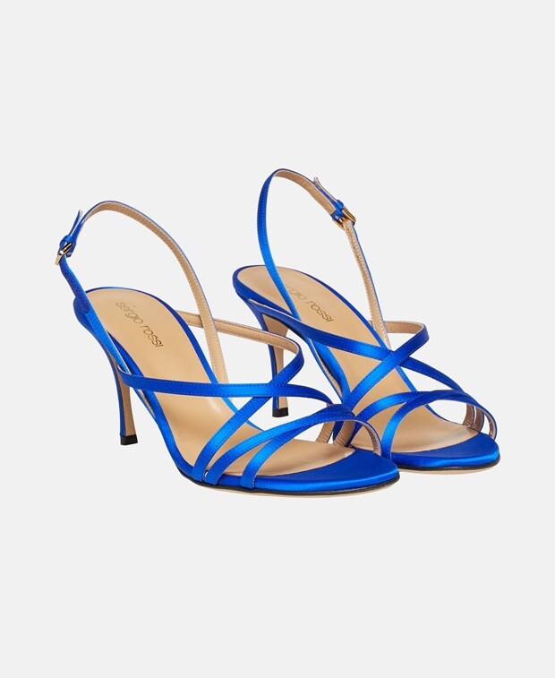 

Босоножки на каблуке Sergio Rossi, цвет Royal Blue