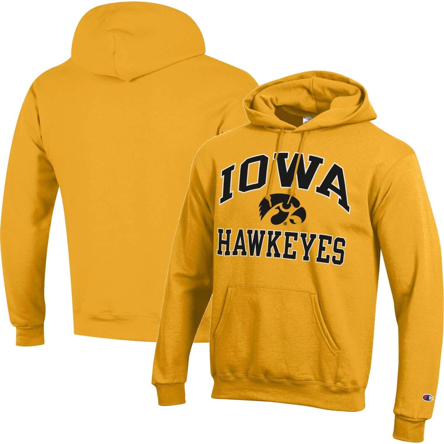 

Мужской пуловер с капюшоном Champion Gold Iowa Hawkeyes High Motor
