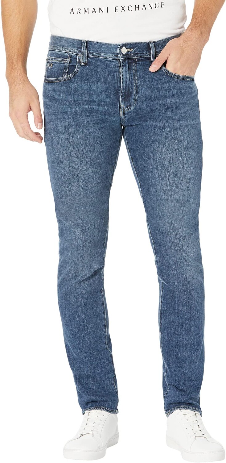 

Джинсы Slim Fit Five-Pocket Jeans Armani Exchange, цвет Indigo Denim