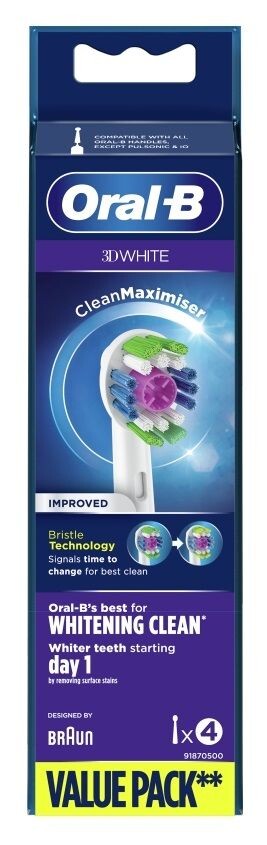 

Oral-B 3D Whiteэлектрические зубные щетки, 4 шт.