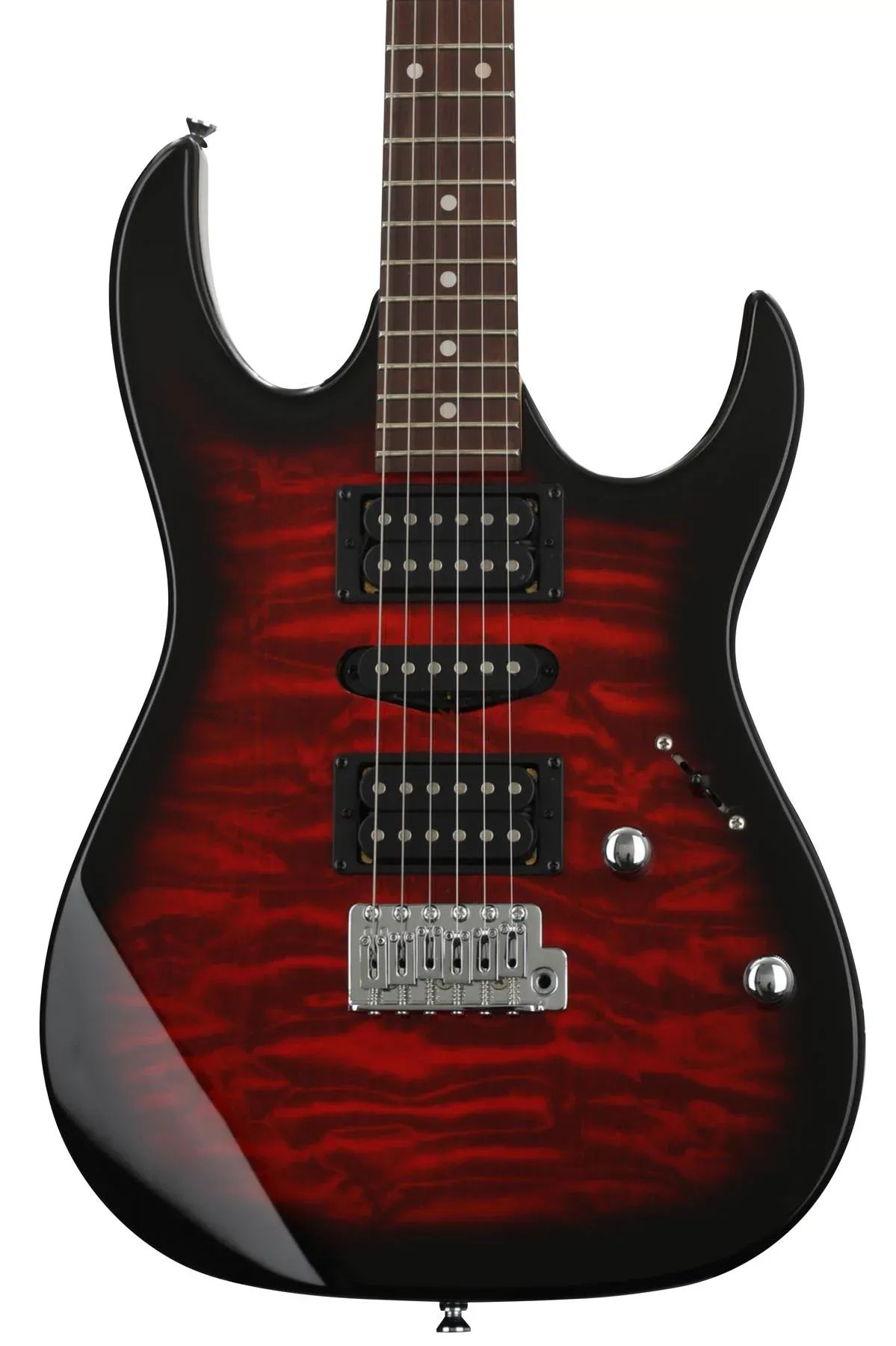 

Электрогитара Ibanez Gio GRX70QA - Transparent Red Burst