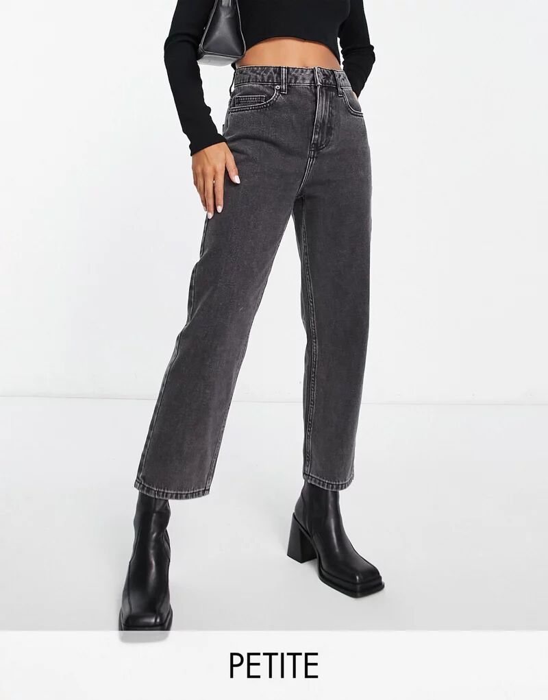 цена Черные прямые джинсы Miss Selfridge Petite