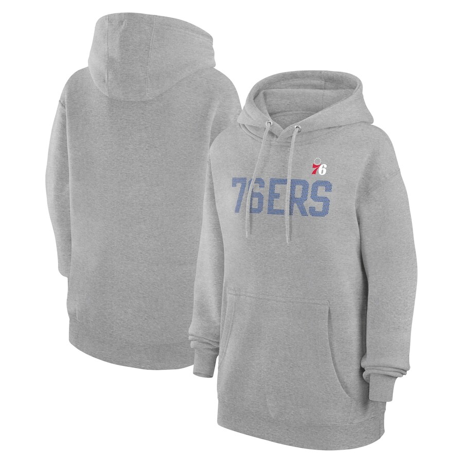 

Пуловер с капюшоном G-III 4Her by Carl Banks Philadelphia 76Ers, серый