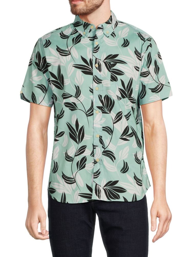 

Рубашка с цветочным принтом Ben Sherman, зеленый