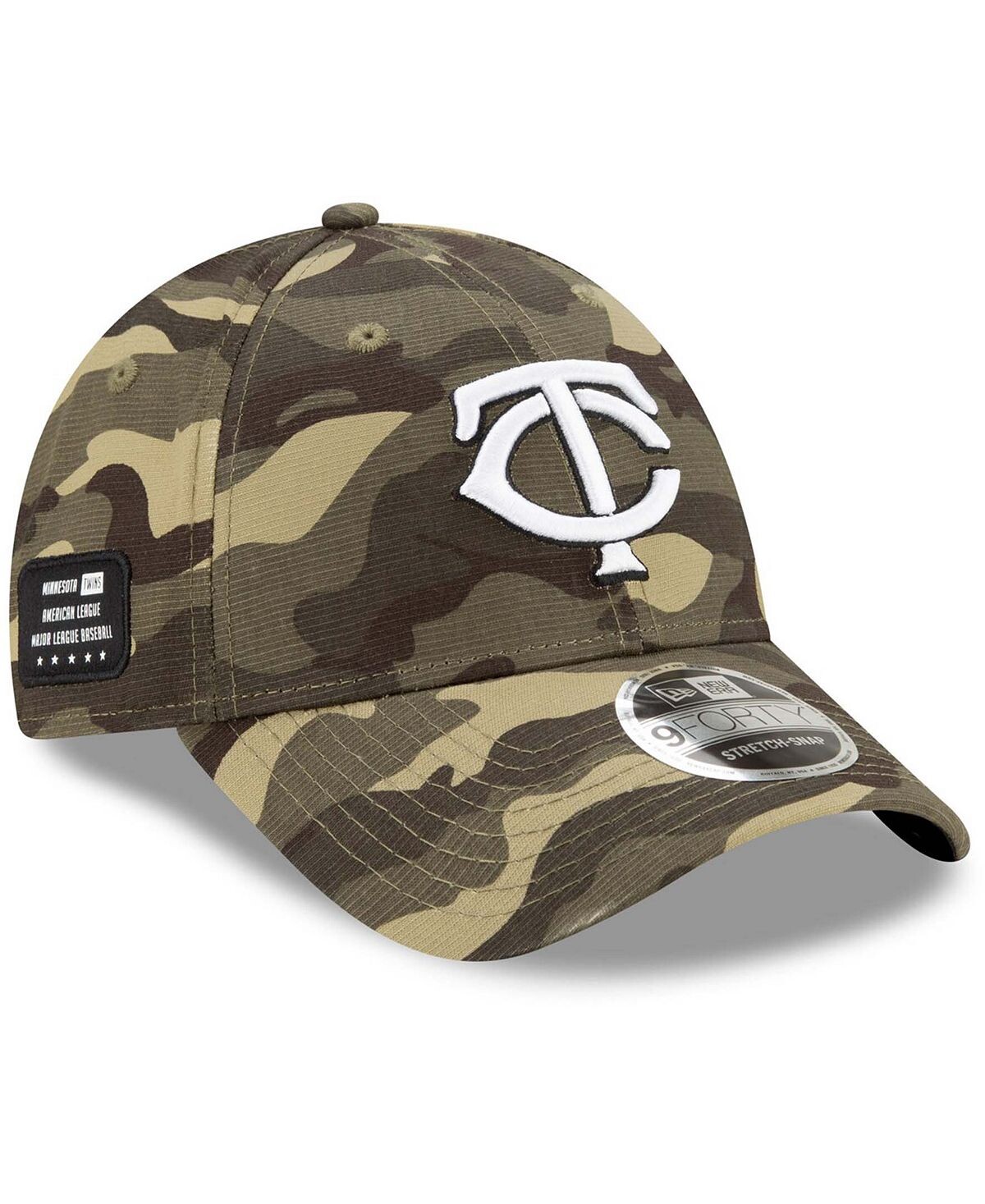 

Мужская камуфляжная регулируемая кепка Minnesota Twins 2021 Armed Forces Day 9Forty New Era