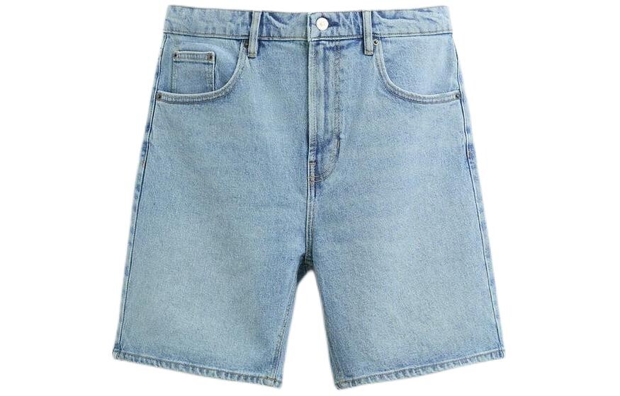 

Джинсовые шорты мужские синие Zara, синий