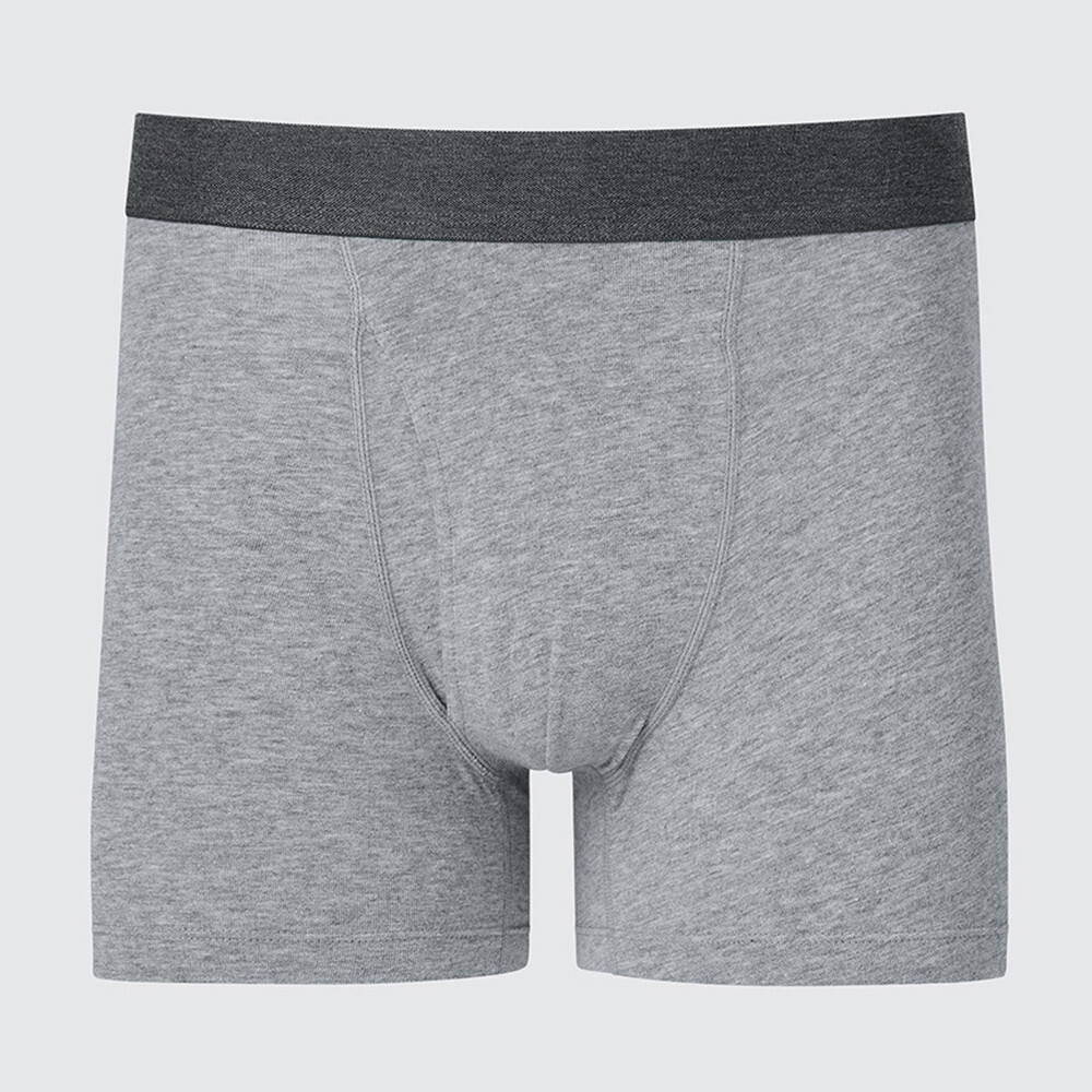 

Мужские трусы Uniqlo трикотажные, серый