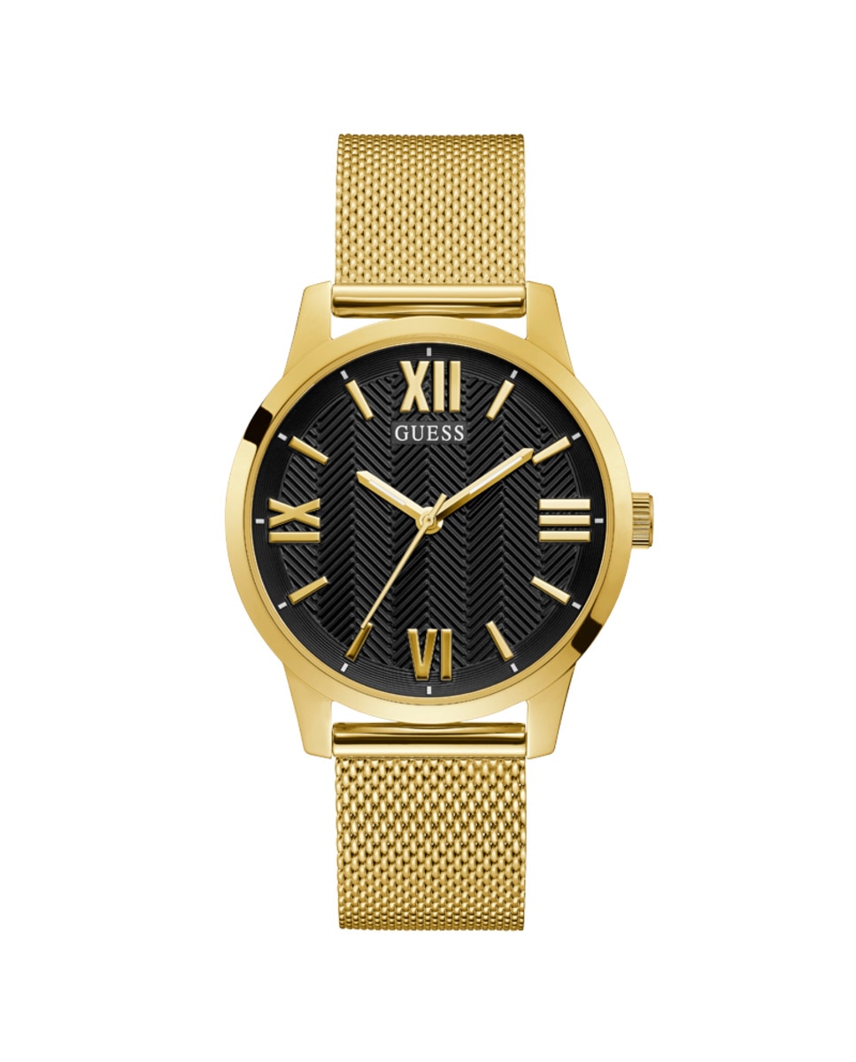 Мужские часы Campbell GW0214G2 со стальным и золотым ремешком Guess, золотой