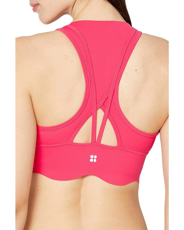 Бюстгальтер Sweaty Betty Power Contour Plunge Bra, цвет Glow Pink бюстгальтер sweaty betty power medium impact sports bra цвет black triangle construct print