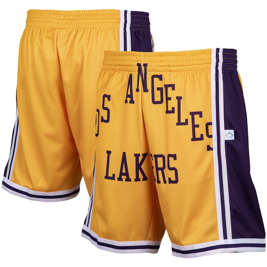 

Шорты Mitchell & Ness Los Angeles Lakers, золотой