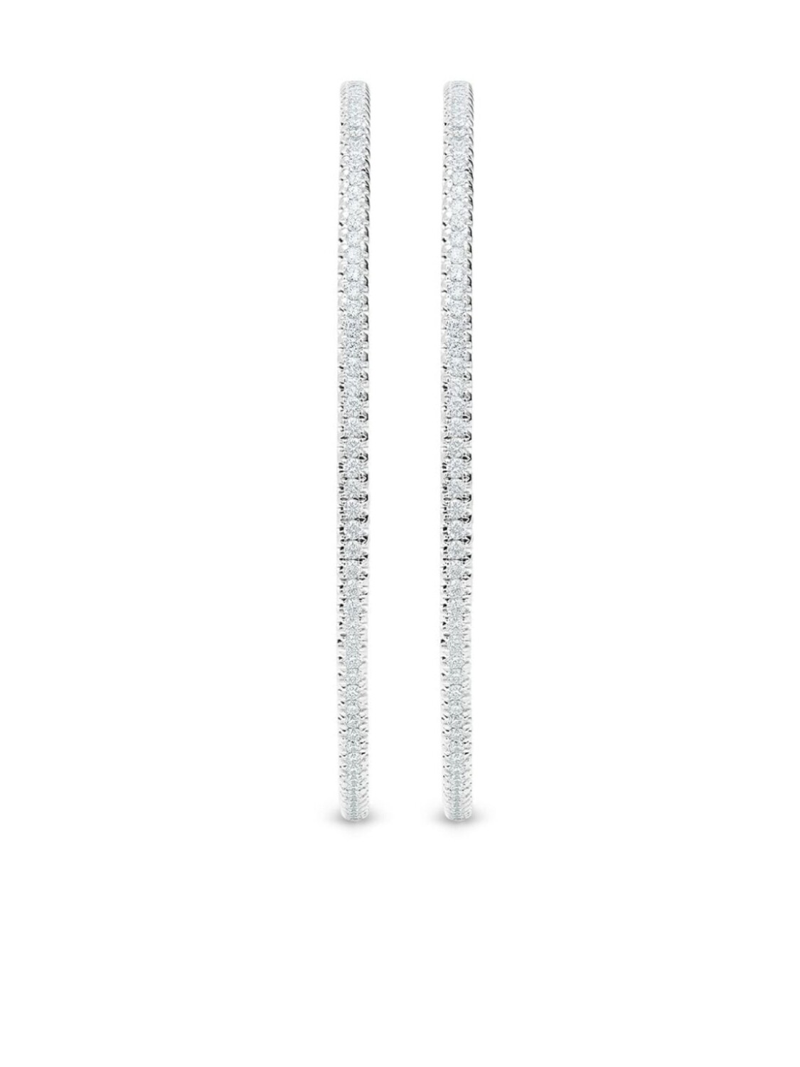 

Серьги-кольца DB Classic из белого золота с бриллиантами De Beers Jewellers, серебряный