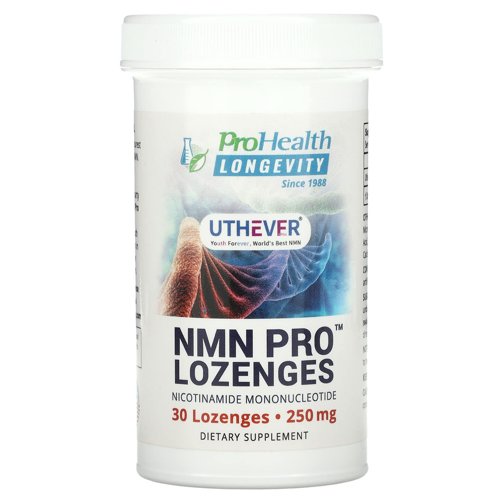 

NMN Pro пастилки, 250 мг, 30 пастилок, ProHealth Longevity