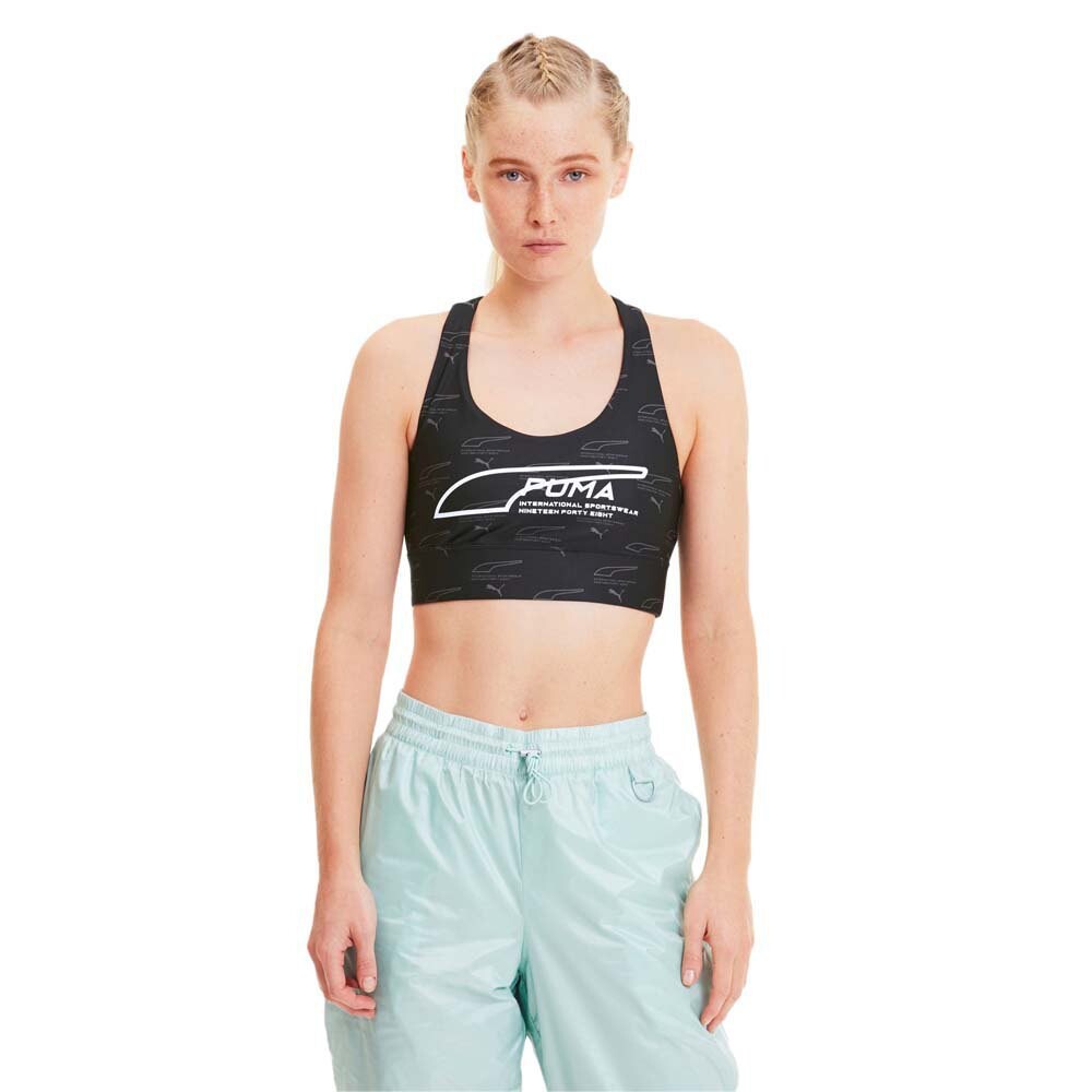 

Футболка Puma Evide All Over Print Crop, черный
