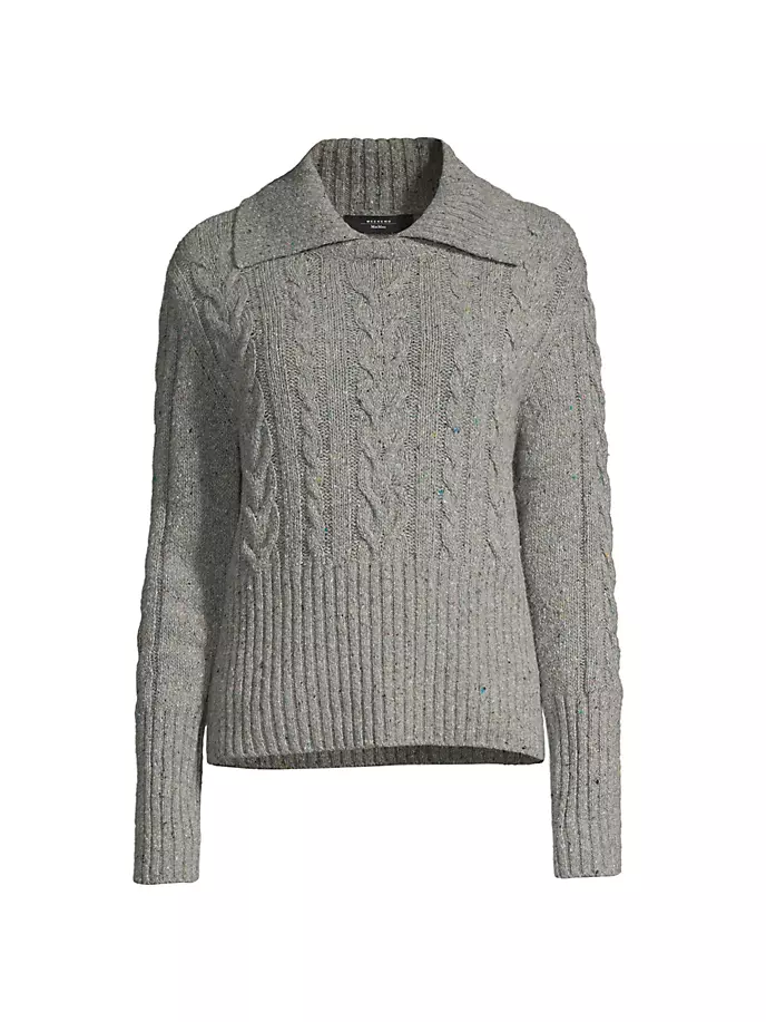 

Свитер косой вязки Savio Weekend Max Mara, серый