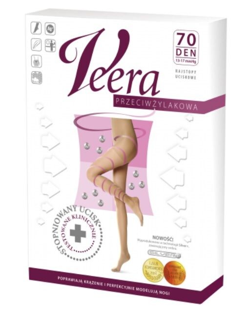

Компрессионные колготки Veera Rajstopy Przeciwżylakowe 70 Den Kolor Natural, 5