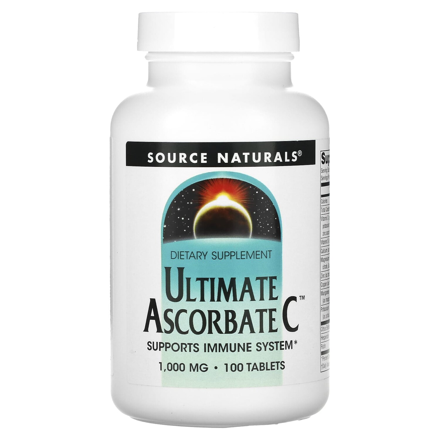 

Ultimate Ascorbate C, 1000 мг, 100 таблеток, Source Naturals