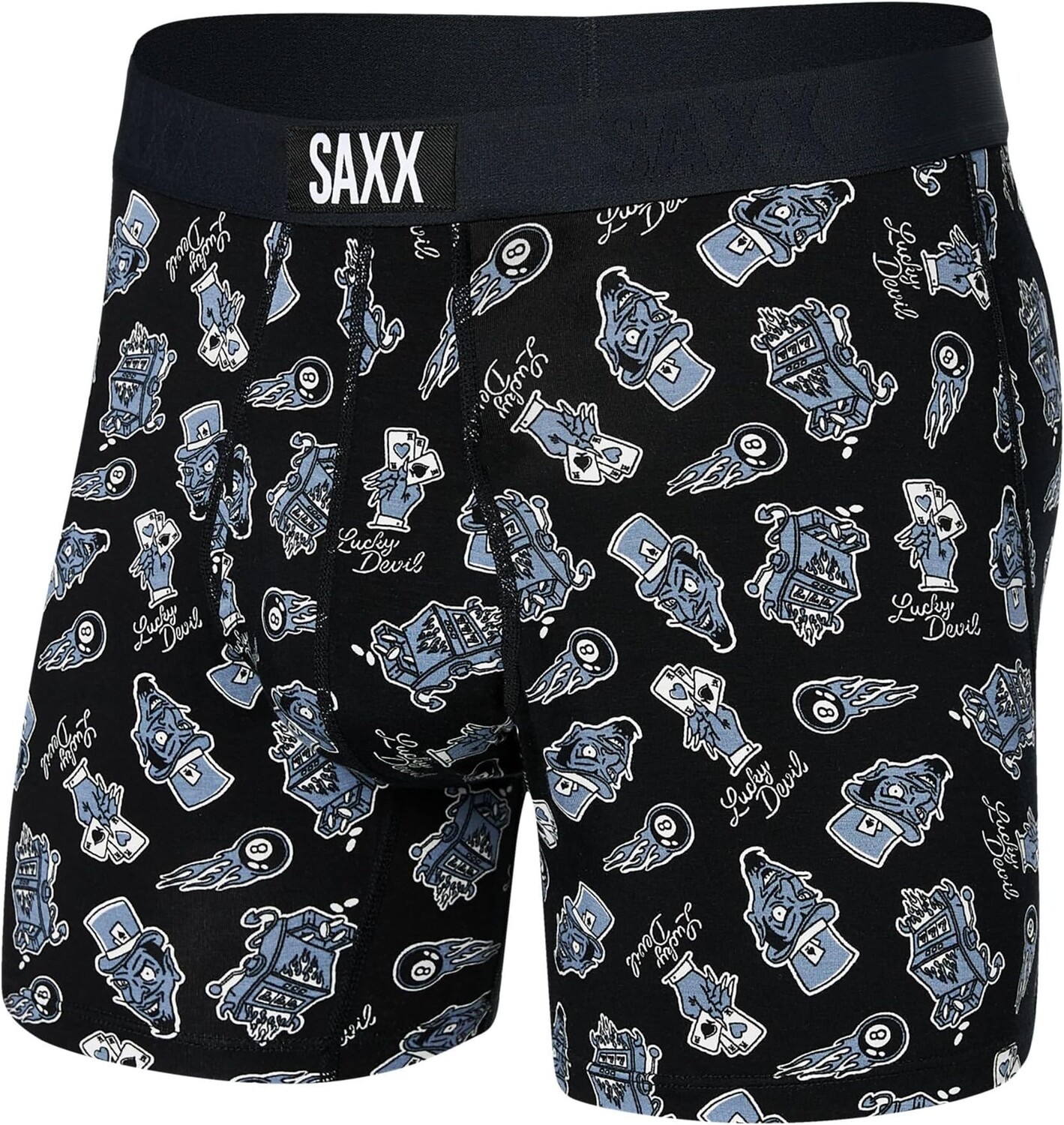 

Боксеры SAXX UNDERWEAR Vibe Boxer Brief 2-Pack, цвет Lucky Devil/Black