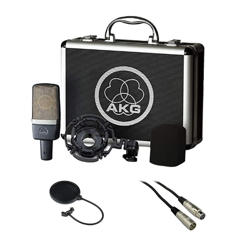 

Конденсаторный микрофон AKG C214, Pop Filter, 20' XLR