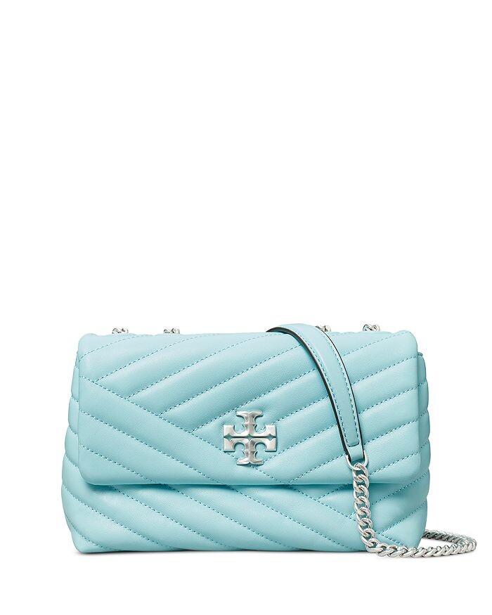 

Маленькая трансформируемая кожаная сумка через плечо Kira Chevron Tory Burch