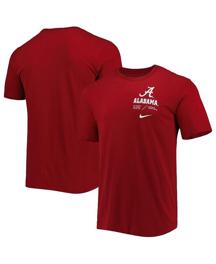 

Мужская футболка Crimson Alabama Crimson Tide Team Practice Performance Performance Nike, красный