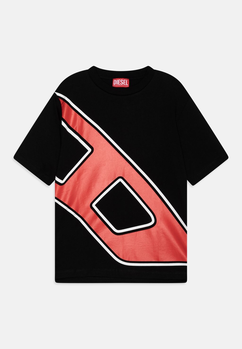 

Футболка с принтом TDAVE OVER UNISEX Diesel, цвет nero