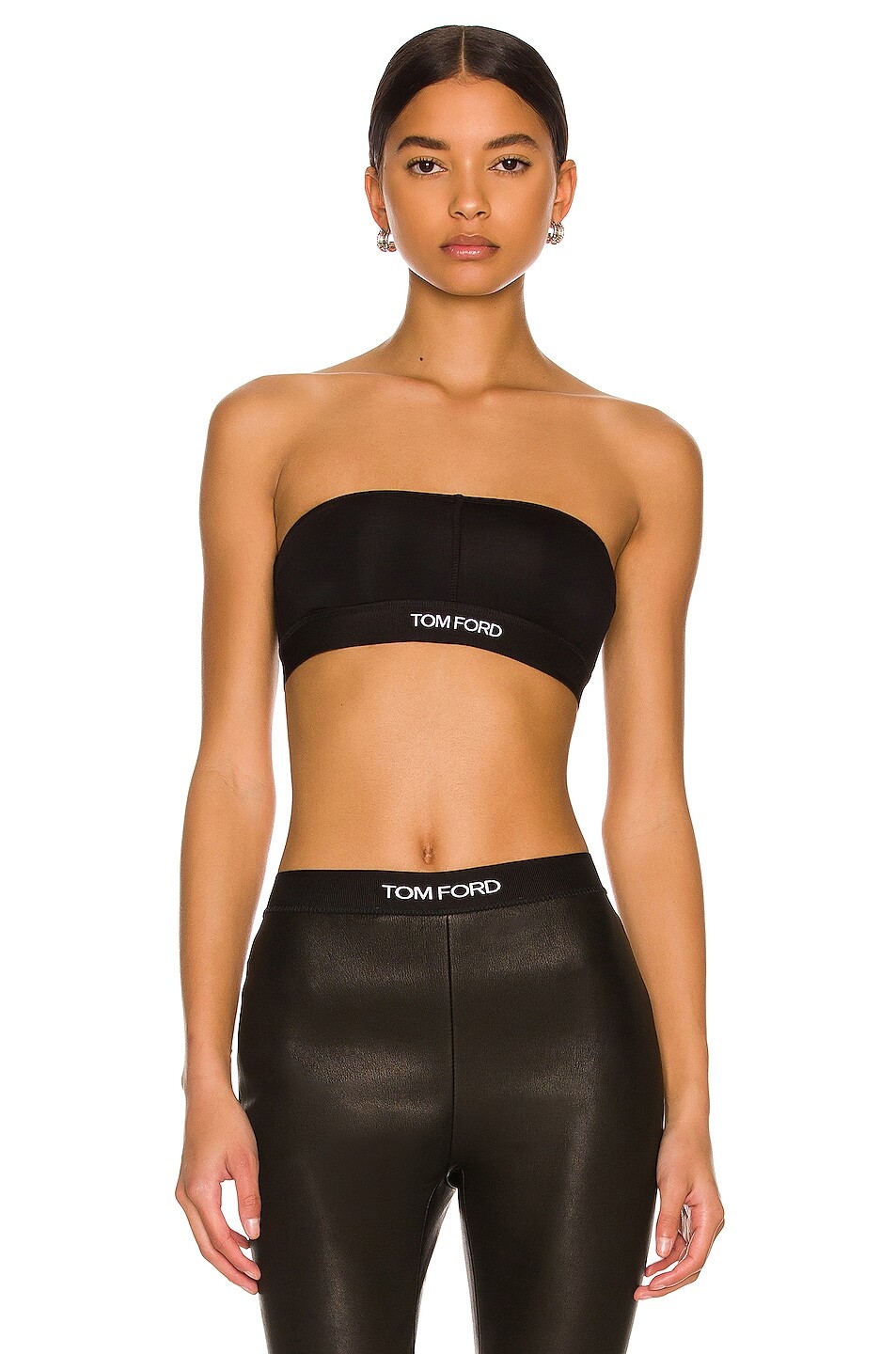 

Бюстгальтер Tom Ford Double Peach Bandeau, черный
