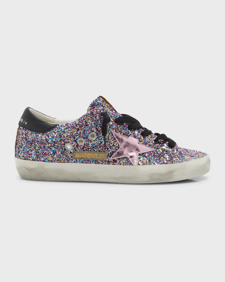 

Разноцветные блестящие низкие кеды Superstar Golden Goose