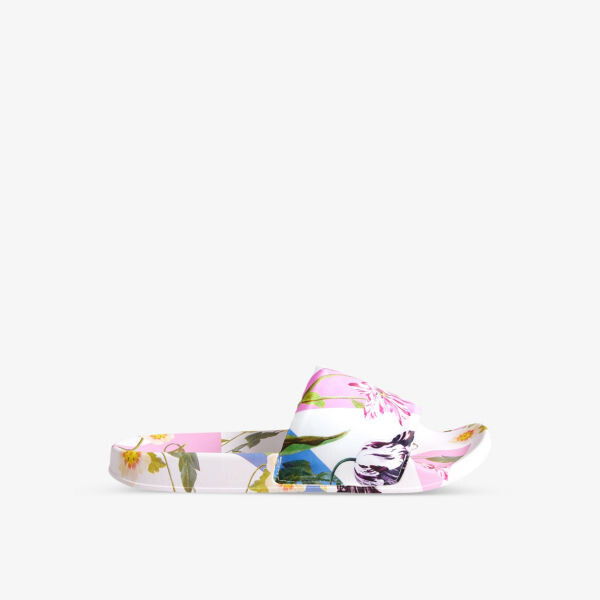 

Атласные шлепанцы Azzyla с цветочным принтом Ted Baker, белый