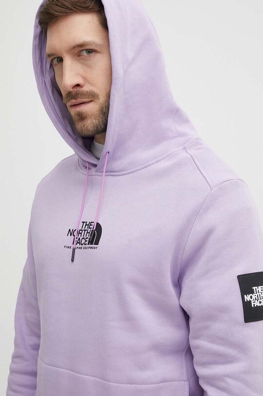 

Хлопковая толстовка The North Face, фиолетовый