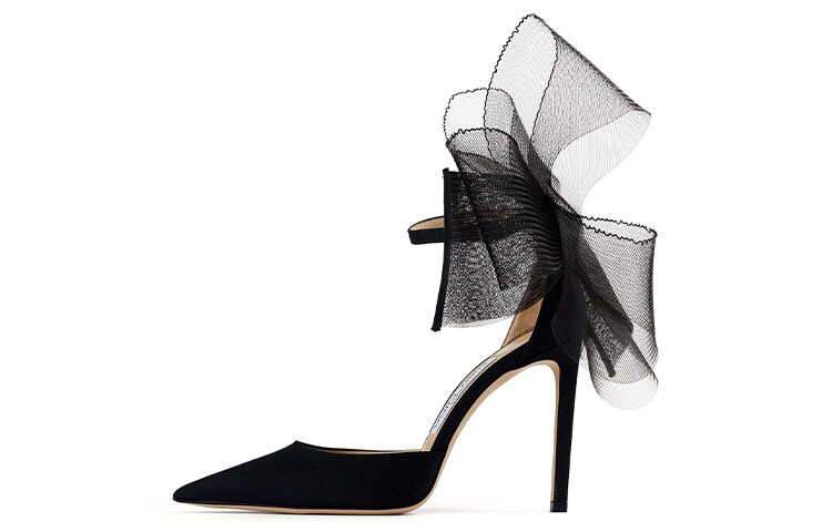

Jimmy Choo Averly 100 Черные туфли на высоком каблуке