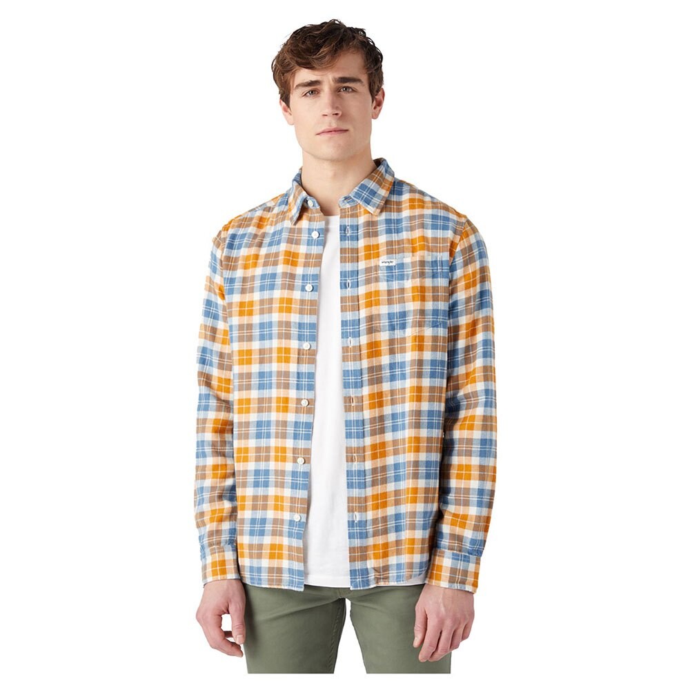 

Рубашка с длинным рукавом Wrangler 1 Pocket Regular Fit, желтый