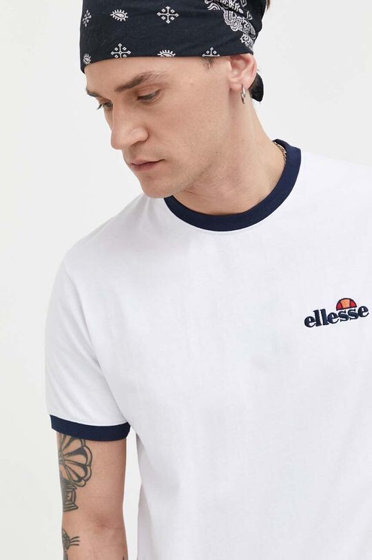 Хлопковая футболка Ellesse, белый