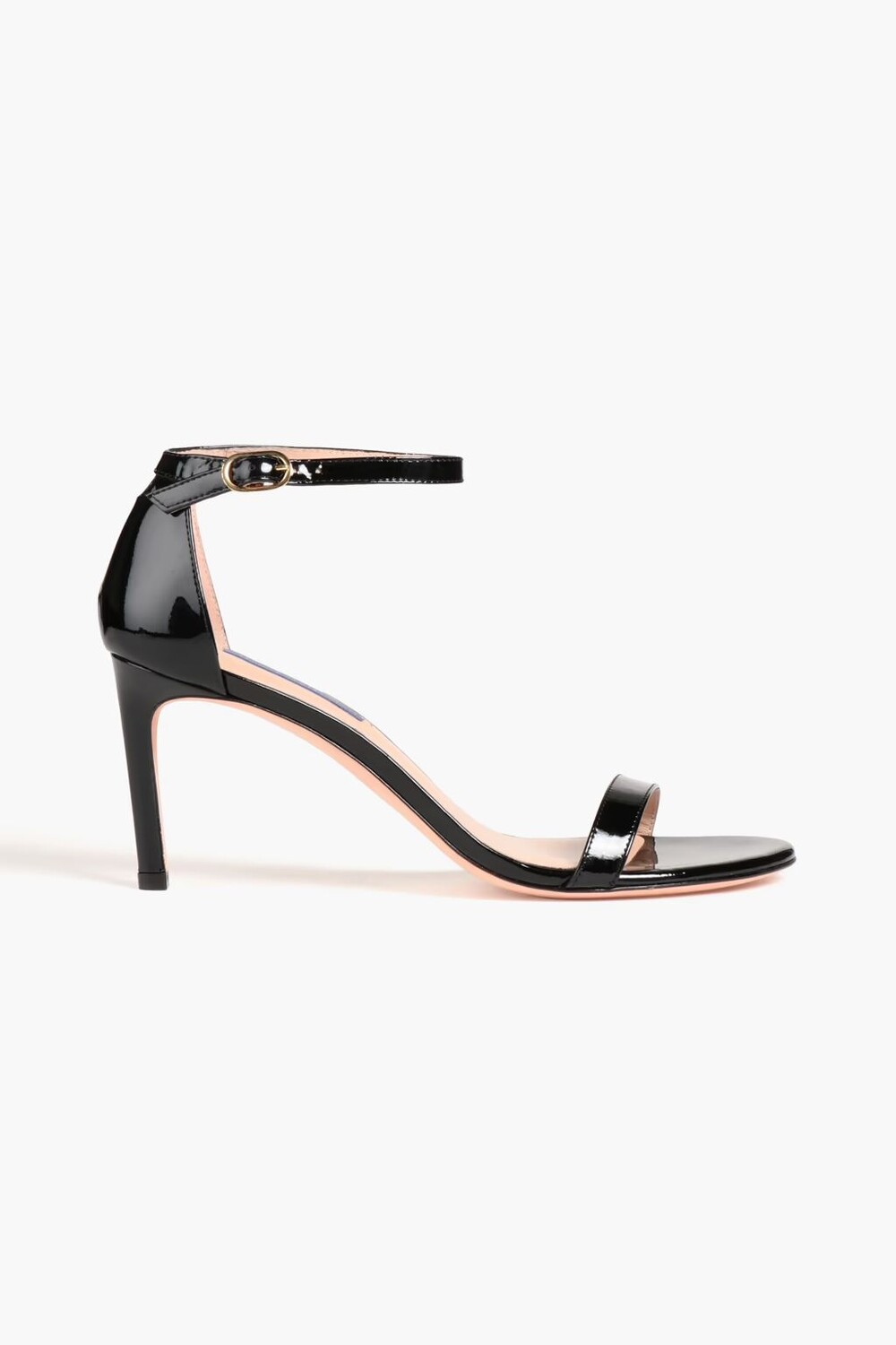 

Босоножки из лакированной кожи Stuart Weitzman, черный