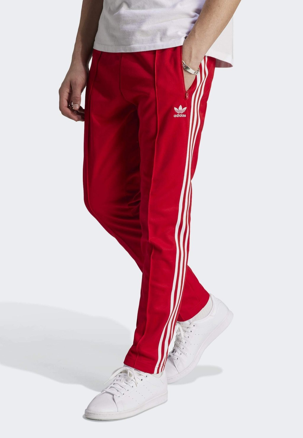 

Спортивные брюки Beckenbauer adidas Originals, цвет better scarlet white