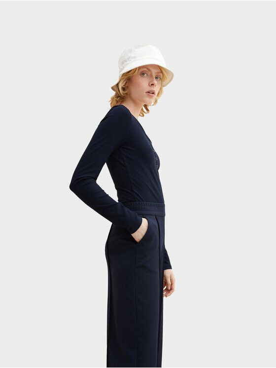 

Узкая блузка Tom Tailor Denim, синий
