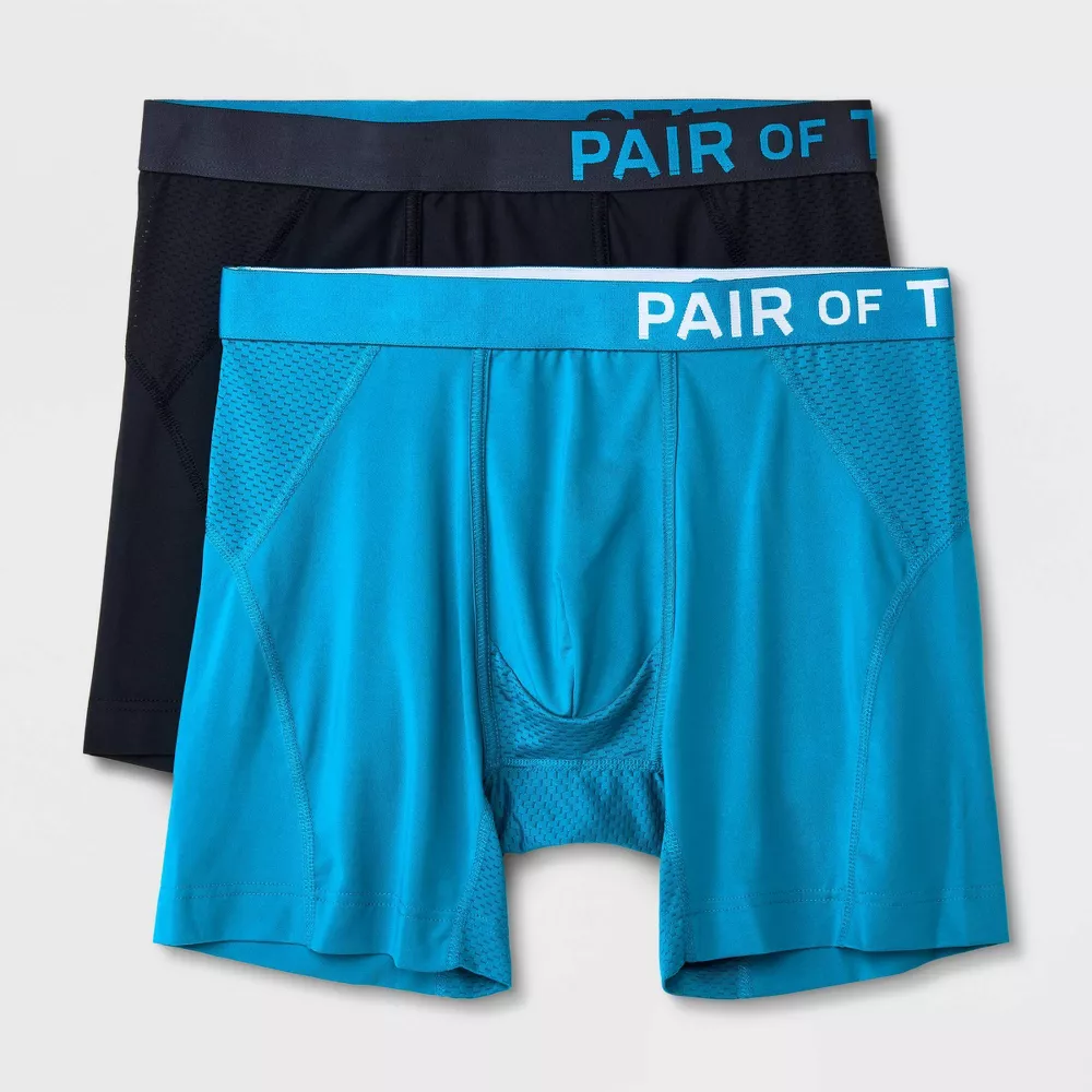

Пара мужских трусов-боксеров Thieves SuperCool, 2 шт. Pair of Thieves, цвет Teal Blue/Black