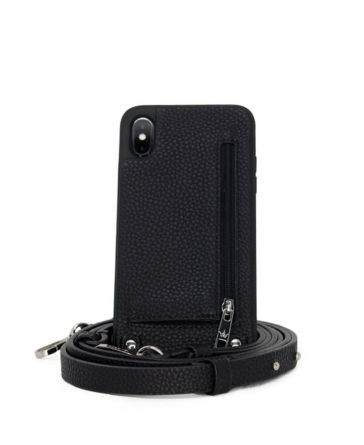 

Чехол Crossbody XS Max для iPhone с кошельком на ремешке Hera Cases, черный