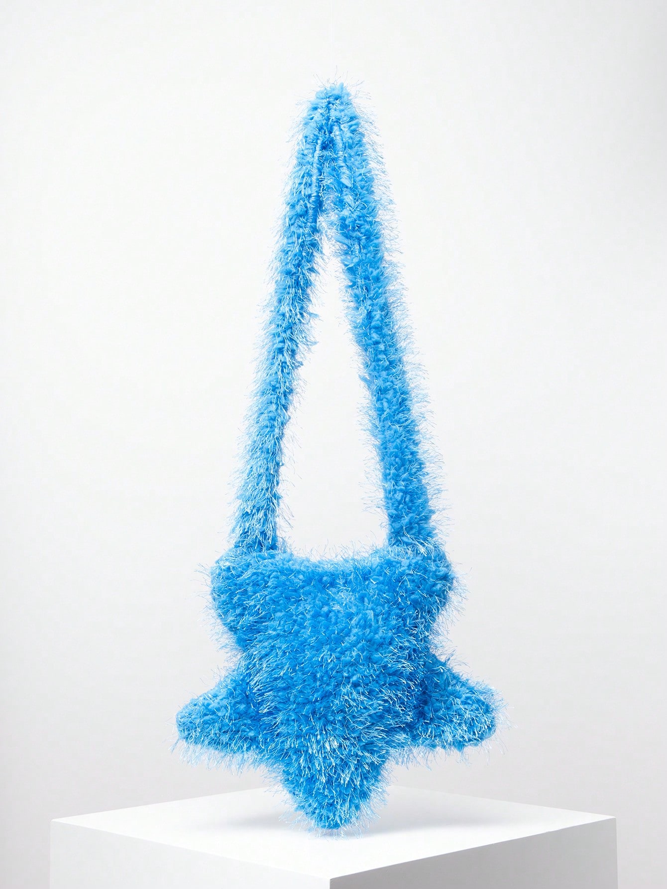 цена Однотонная женская сумка через плечо в форме звезды, синий