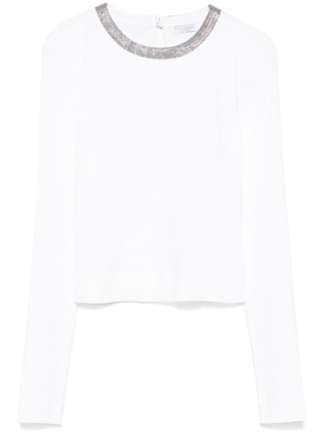 

Топ с бисером Brunello Cucinelli, белый